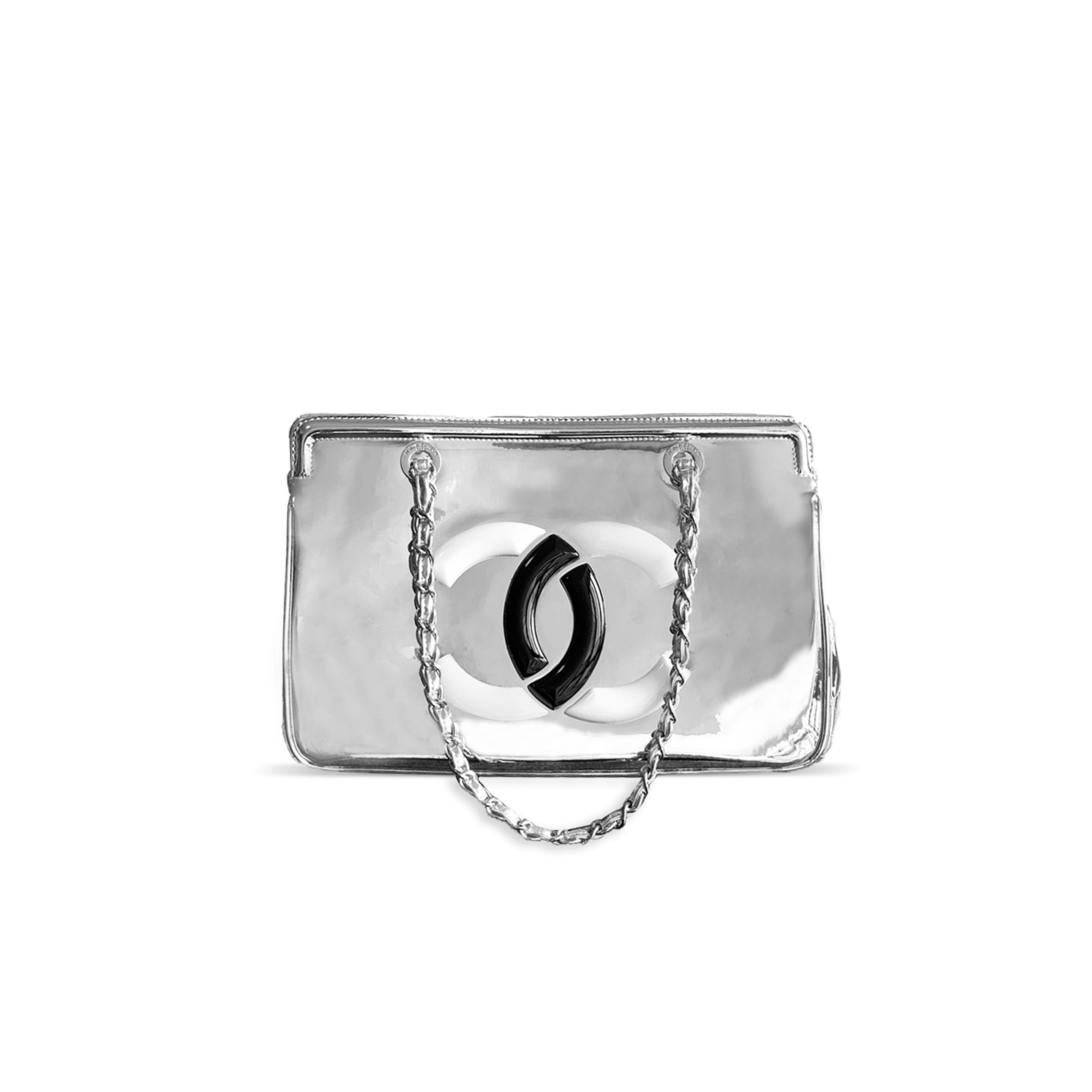 CHANEL COW PATENT LEATHER TOTE (33*32*12.5cm)